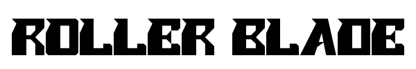 Roller Blade font preview